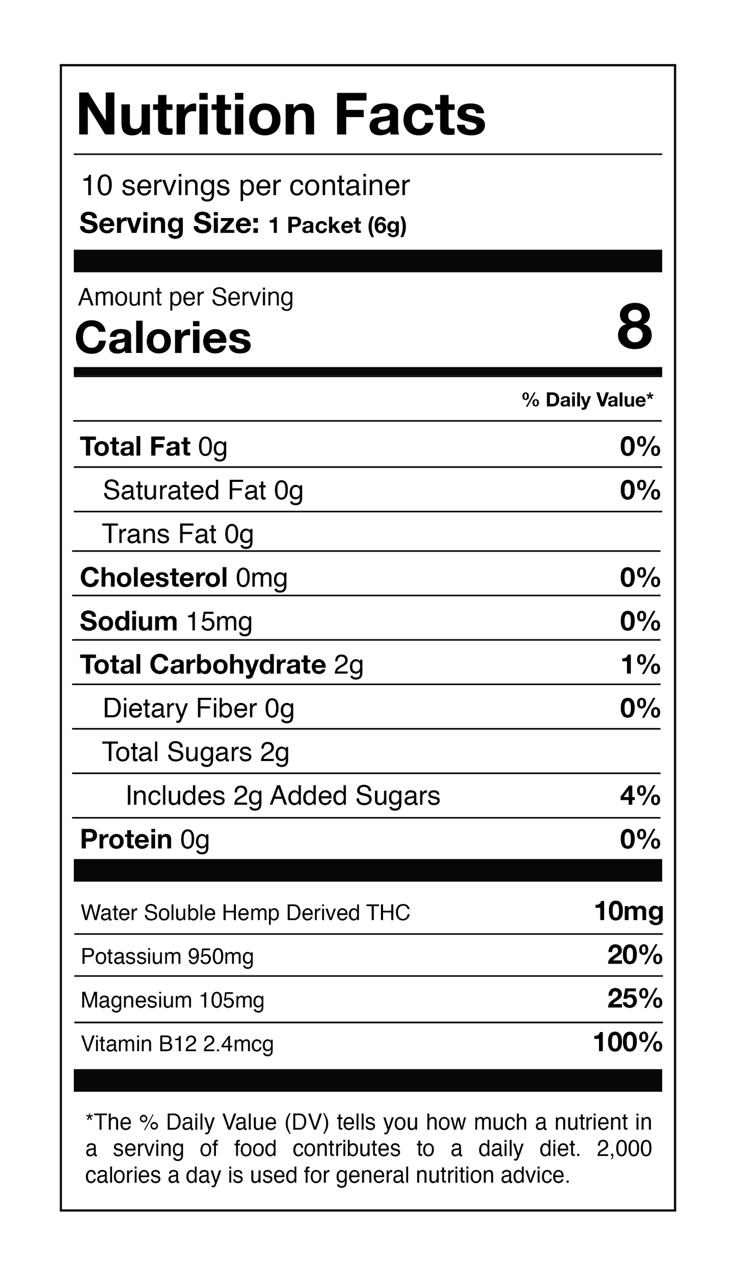 kyoho grape 10mg thc drink mix + electrolytes (stickpack 10ct bag)