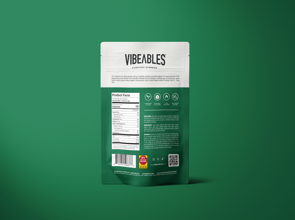 focus gummies // 10mg thc + lion's mane & ashwaganda