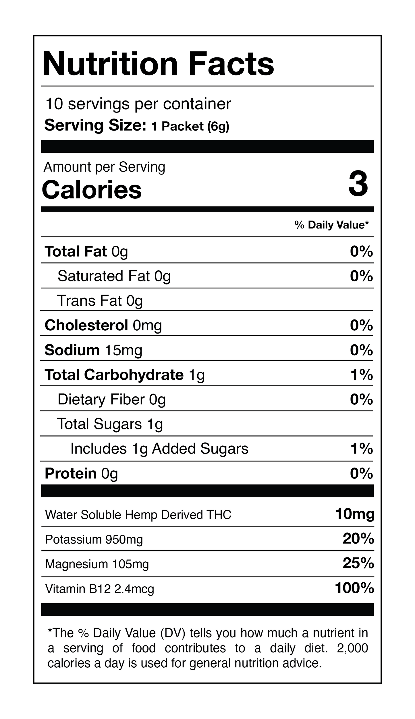 strawberry lemonade 10mg thc drink mix + electrolytes (stickpack 10ct bag)