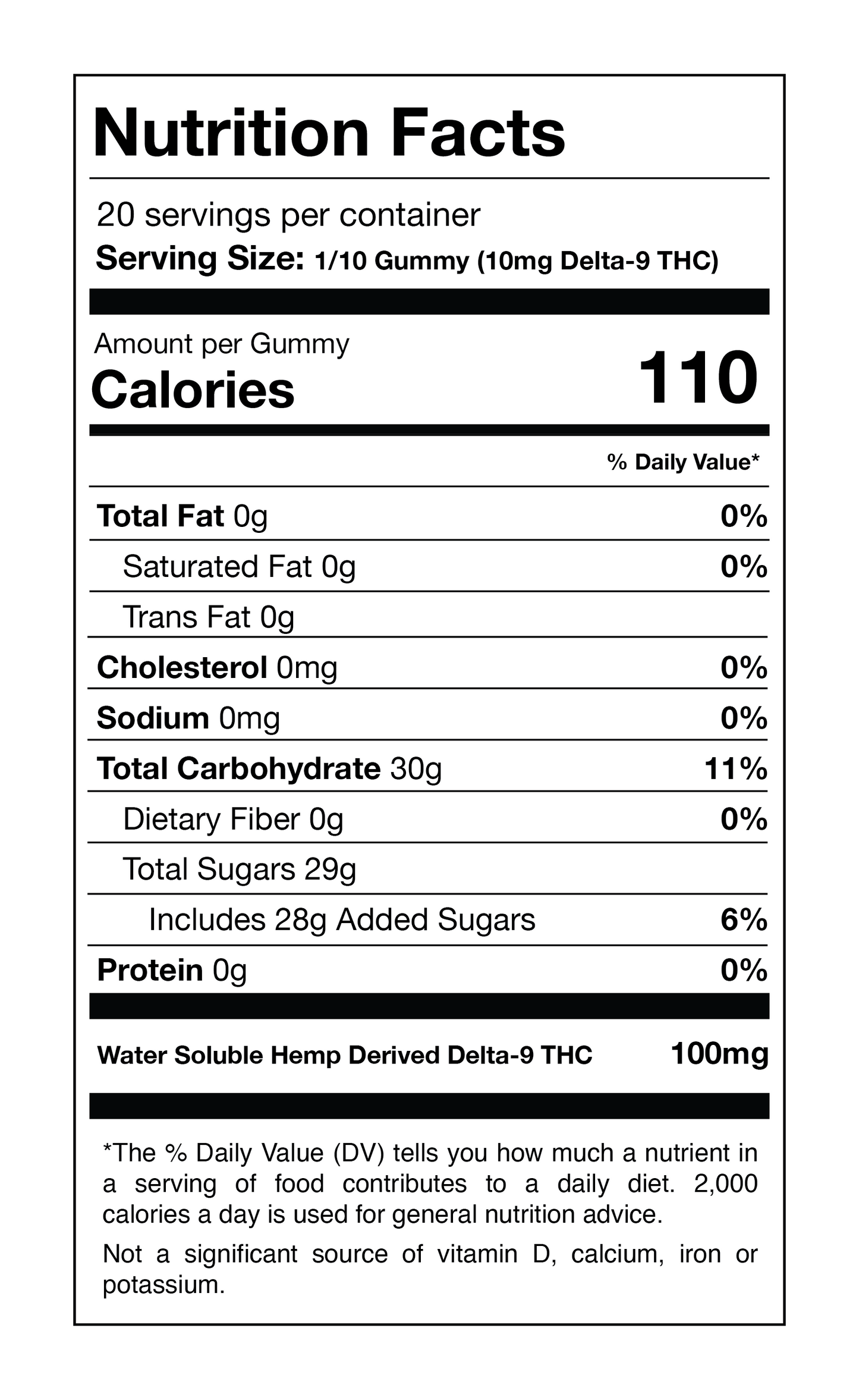 raspberry 100mg gummies (2 count)
