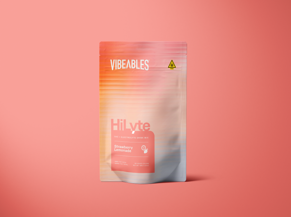 strawberry lemonade 10mg thc drink mix + electrolytes (stickpack 10ct bag)