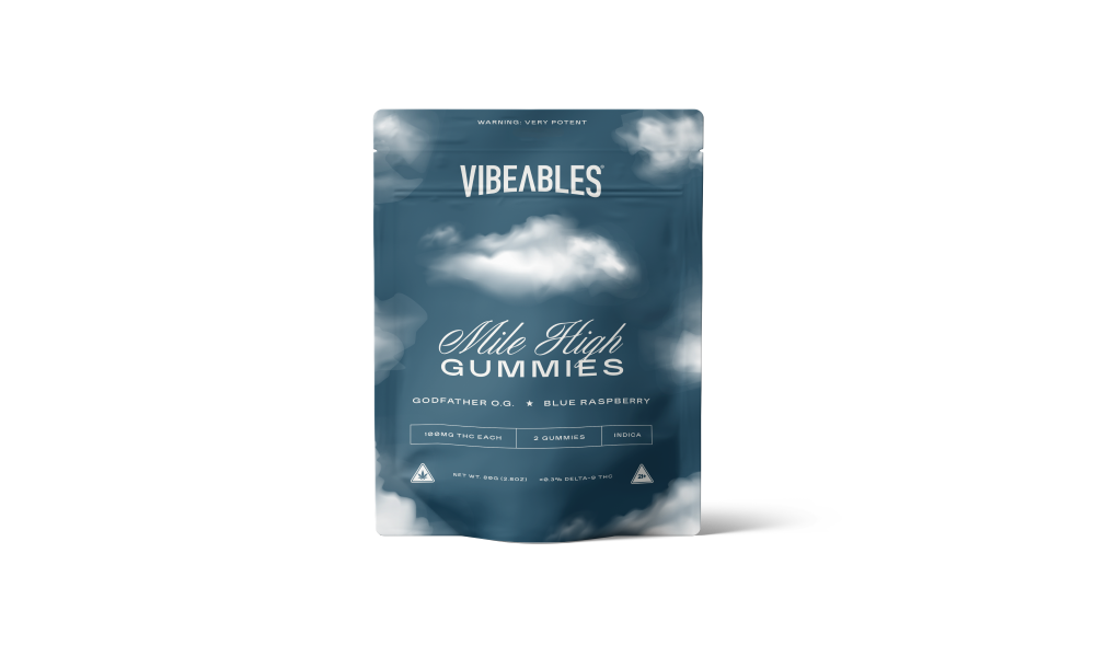 blue raspberry 100mg gummies (2 count)