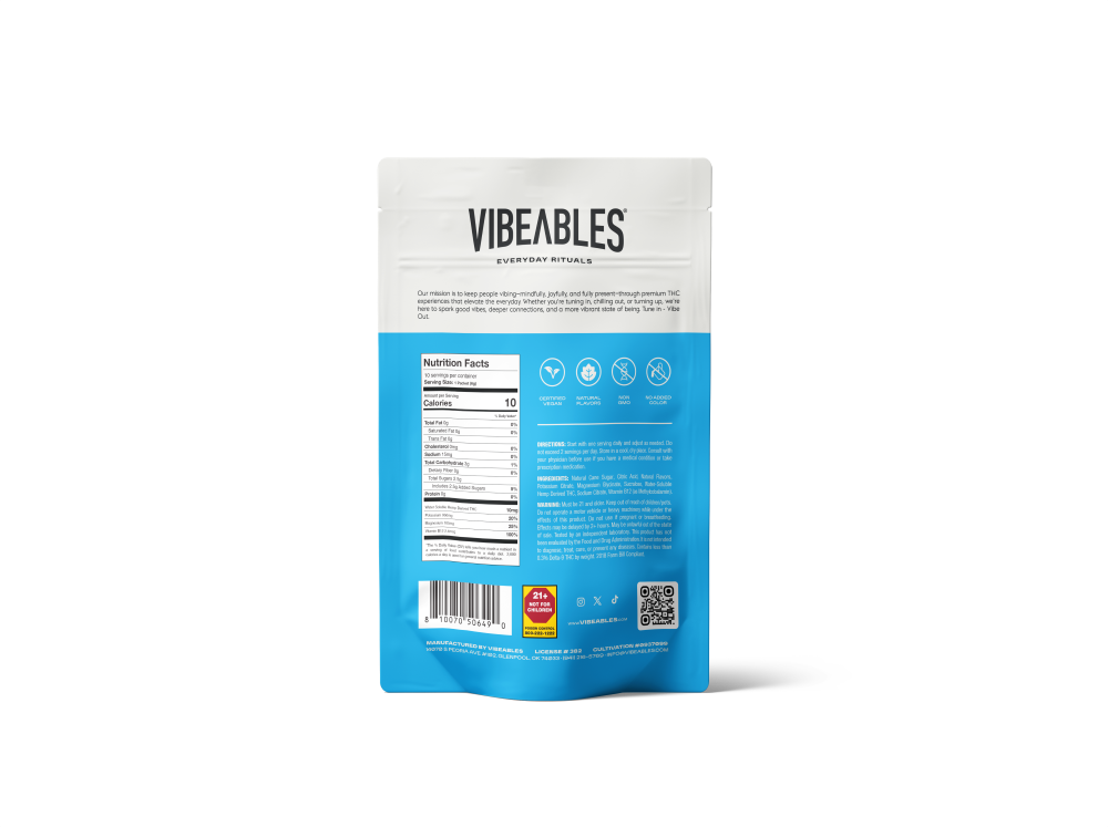 wild berry 10mg thc drink mix + electrolytes (stickpack 10ct bag)